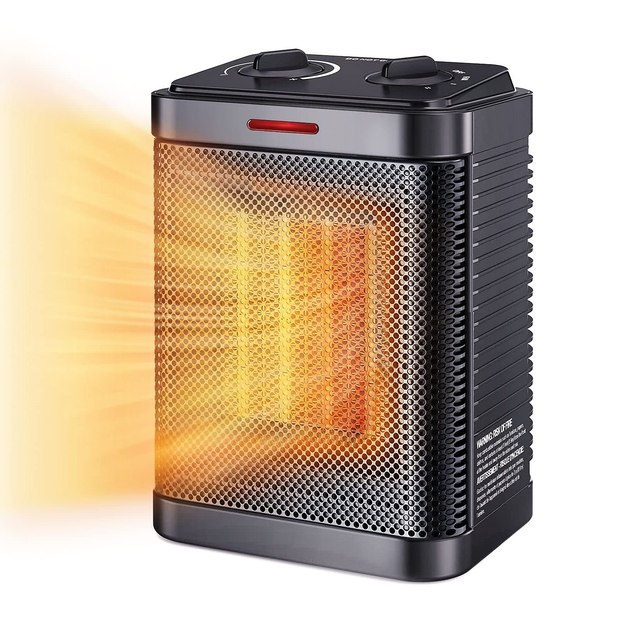 EdenDirect 1500W Ceramic Space Heater, Fast Portable Indoor Heater, Overheating and Tip-over Protection